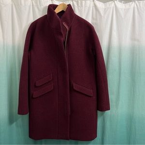 J crew new cocoon coat in Italian stadium-cloth size 4